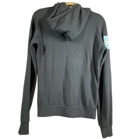 Aviator Nation Small Unisex Five Stripe Zip Hoodie Blue Stripes - Picture 3 of 5